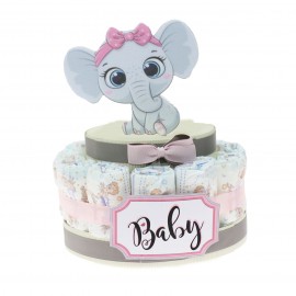 Torta Pannolini Elefante Effye Bimba da 15