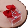 Bomboniere Laurea Plexiglass con Bilancia Giurisprudenza variante rossa