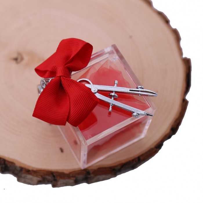 Bomboniere  Compasso con Nappina per Laurea Architettura Plexiglass