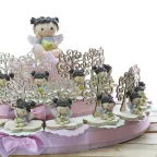 Bomboniere Angeli con Cuore Battesimo Torta Bomboniere Portaconfetti Albero della Vita