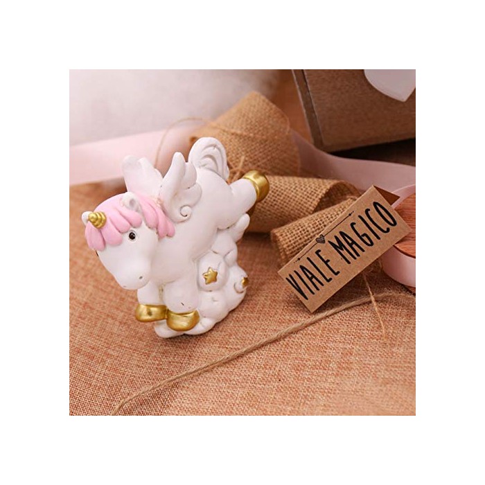 VialeMagico Bomboniere Nascita Faidate Unicorno Fantasy Bimba Salvadanaio