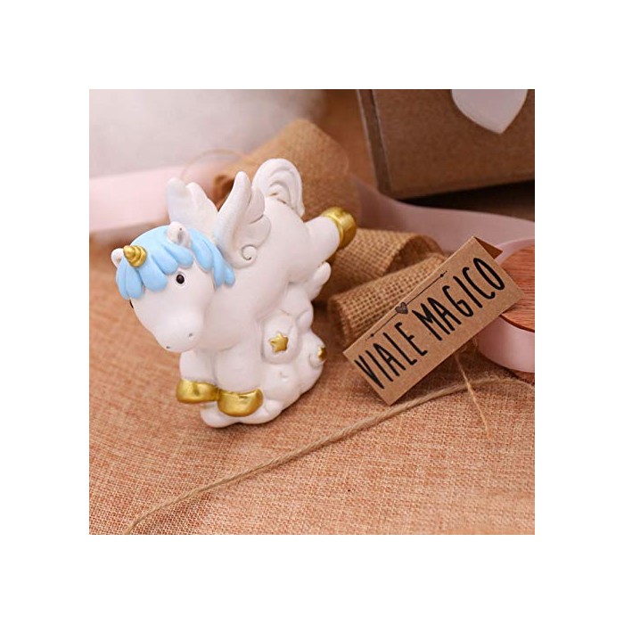 VialeMagico Bomboniere Nascita Faidate Unicorno Fantasy Bimbo Salvadanaio