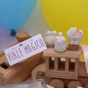 VialeMagico Bomboniere Battesimo Faidate Biberon Bavetta Carrozzina Bimba Statuina Kit 12 PZ
