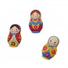 Bomboniere Regalo FaiDaTe Matrioske Colorate Magnete (Kit 12 Pezzi) 1108M
