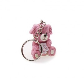 VialeMagico Bomboniere FaiDaTe Nascita Bimba Cagnolino Lucky con Quadrifoglio Portachiave (Kit 12 Pezzi) 1110P
