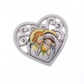 Bomboniere Cresima FaiDaTe Cuore Sacra Famiglia Magnete (Kit 12 Pezzi) M1134