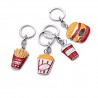 Bomboniere Portachiavi Compleanno American Food Mix (Kit 10 Pezzi) G300-P