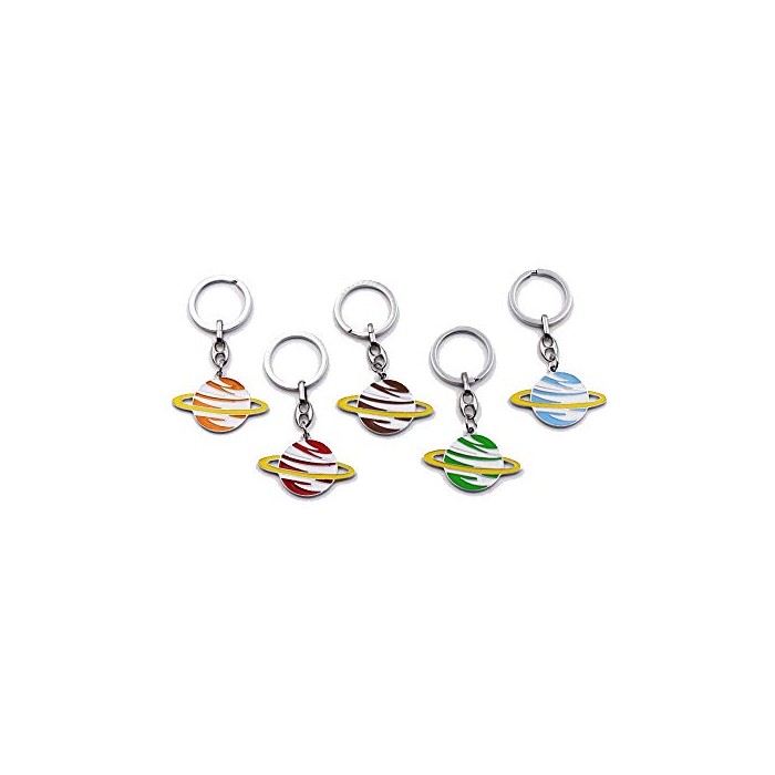 GreenFord Portachiave Pianeti Colorati Mix Colori Bomboniere (Kit 10 Pezzi) G301-P