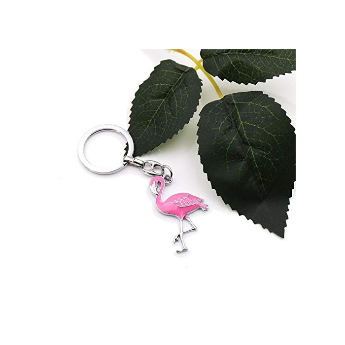 GreenFord Portachiave Fenicottero Gadget Bomboniere Compleanno (Kit 10 Pezzi) G311-P