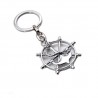 GreenFord Bomboniera Marine Portachiave Ancora e Timone Silver (Kit 10 Pezzi) G319-P