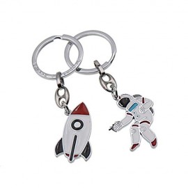 GreenFord Gadget Compleanno Portachiave Navicella e Astronauta (Kit 10 Pezzi) G322-P