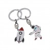 GreenFord Gadget Compleanno Portachiave Navicella e Astronauta (Kit 10 Pezzi) G322-P