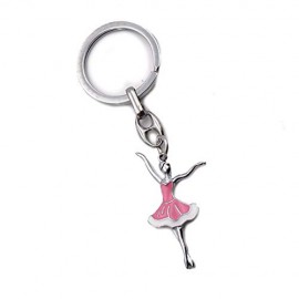 GreenFord Bomboniere Compleanno Portachiave Ballerina Elegante Rosa (Kit 10 Pezzi) G337-P