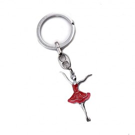 GreenFord Bomboniere Compleanno Portachiave Ballerina Tango Elegante Rossa (Kit 10 Pezzi) G338-P