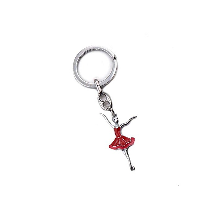 GreenFord Bomboniere Compleanno Portachiave Ballerina Tango Elegante Rossa (Kit 10 Pezzi) G338-P