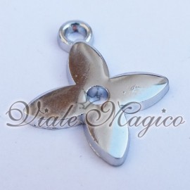 Bomboniera Ciondolo Quadrifoglio Portafortuna Silver Compleanno Matrimonio