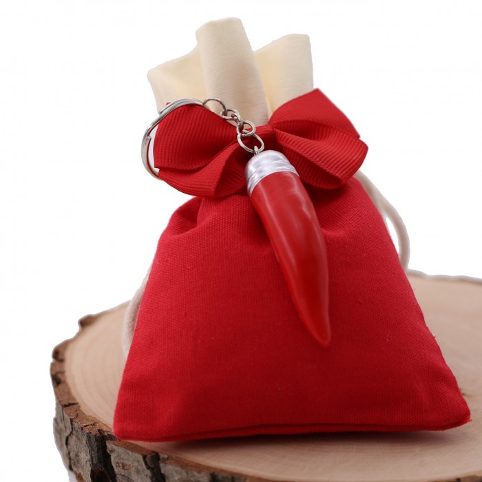 Corno Portafortuna Portachiavi Bomboniere Confezionate