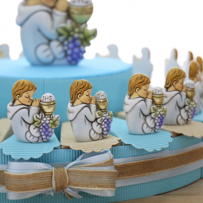 Comunione Torta Bomboniera Statuina Sagoma  Bimbo