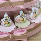 Torta Bomboniere Portachiave Battesimo Bimba