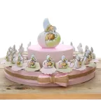 Torta Bomboniere Portachiave Battesimo Bimba