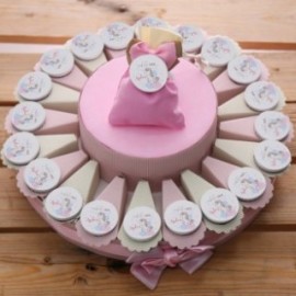 Unicorno Fatato  su nuvoletta Torta Bomboniere Personalizzate Compleanno