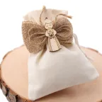 Torta sacchetti con Applicazione Bimbo in Preghiera. Ideale come Bomboniera Prima Comunione Ragazzo