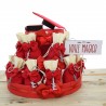 Torta Sacchetti Calibro Portachiavi Bomboniere Laurea Ingegneria con fiocco inclusi di Confetti