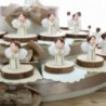 Angelo con Rosario Bimbo su legno statuina su Torta Bomboniere Comunione Maxi