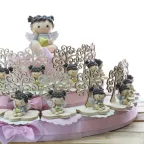 Bomboniere Angeli con Cuore Battesimo Torta Bomboniere Portaconfetti Albero della Vita