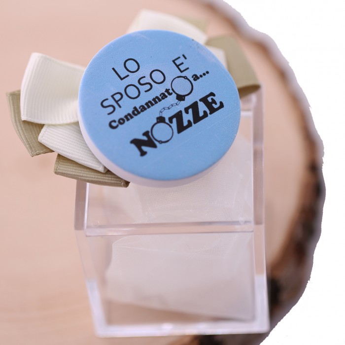 Condannato a Nozze Sposo Bomboniere Personalizzate addio al celibato