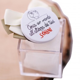 Mondo e sogni bomboniere personalizzate frasi motivazionali compleanno