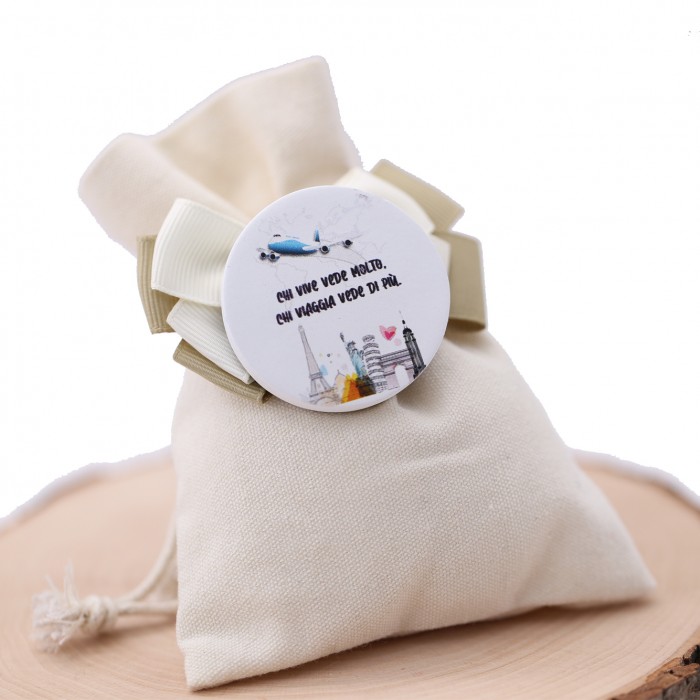 Bomboniere personalizzate Travel Around Compleanno Originali