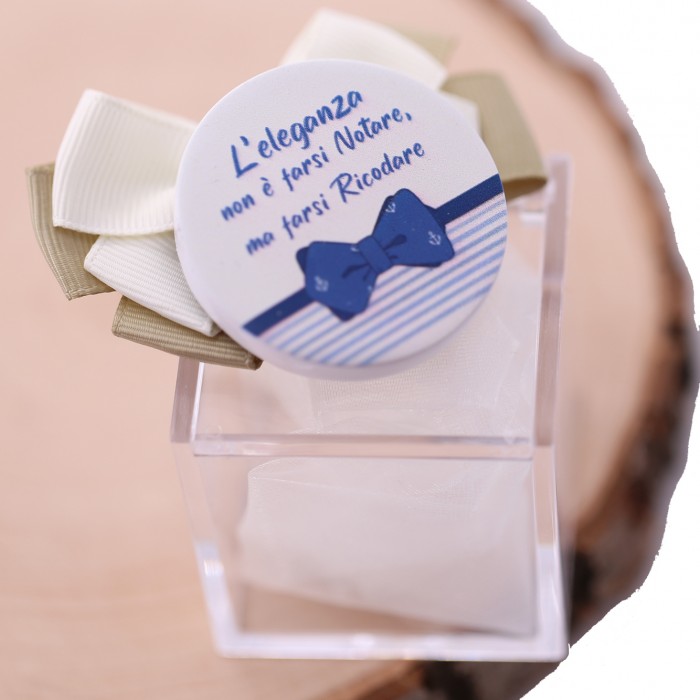 Papillon Blu Bomboniere Personalizzate Eleganti Accessori Compleanno