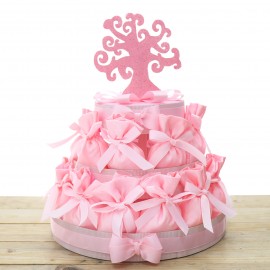 Torta Bomboniere 25 Sacchetti Economici ed Eleganti con CakeTopper coordinato