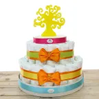 Albero Della Vita Torta Pannolini Elegante MULTICOLOR