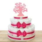 Albero Della Vita Torta Pannolini Elegante ROSA