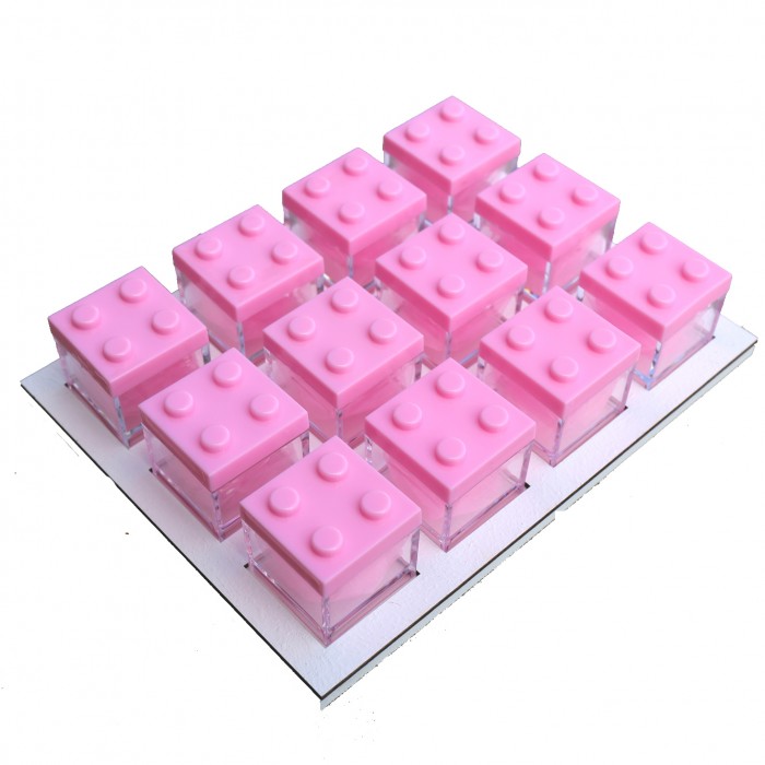Lego Portaconfetti Scatoline in Plexiglass