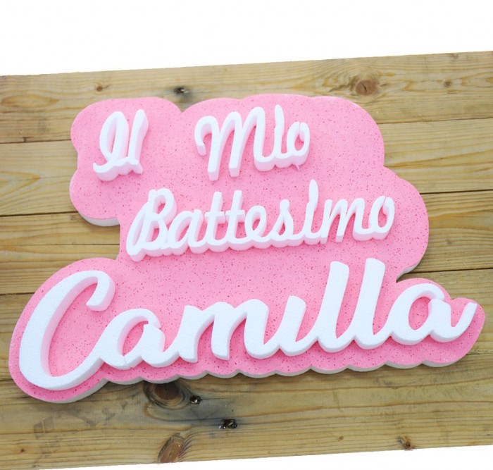 Il mio Battesimo con Nome in Polistirolo Personalizzato per bimbo/bimba Il mio Battesimo con Nome in Polistirolo Personalizzato per bimbo/bimba