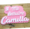 Il mio Battesimo con Nome in Polistirolo Personalizzato per bimbo/bimba