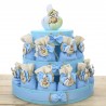 Sagoma Santo Battesimo Bambino Torta 25 Sacchetti Bomboniere Calamite