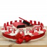 Gufetti Rossi Allegri Laurea Torta Bomboniere Statuine Cappello e libro