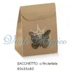 Bomboniere Fai Da Te Sacchetto Portaconfetti con Farfalla Linea Natural