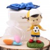 Calciatori squadra colorata con cappellino e palla bomboniere Comunione