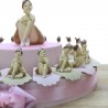 Statuina Ballerina Princess Ivory Bomboniere su torta bomboniere