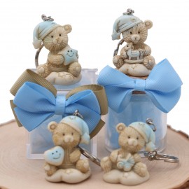 Bimbo Orsetto NinnaNanna Azzurro con accessori