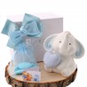 Elefantino Bimbo in azzurro Bomboniere Confezionate in scatola da cerimonia