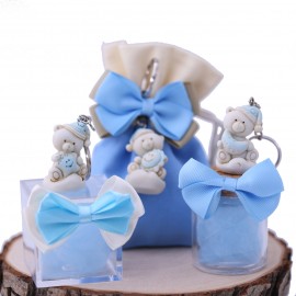 Bimbo Bomboniere Confezionate con Statuina Orsettino Sole Luna