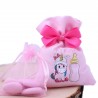Sacchetti rosa con stampa unicorno bimba Bomboniere Nascita