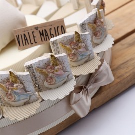 Offerte Torta Bomboniere Battesimo Angioletti Confettata Alzatina
