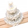 Torta Bomboniere Anniversario 25 Anni Portachiavi Glitter Argento